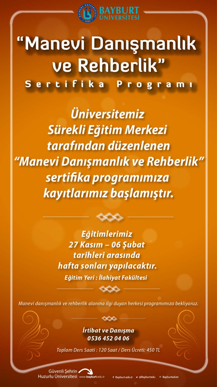 manevi danışmanlık ve rehberlik afiş