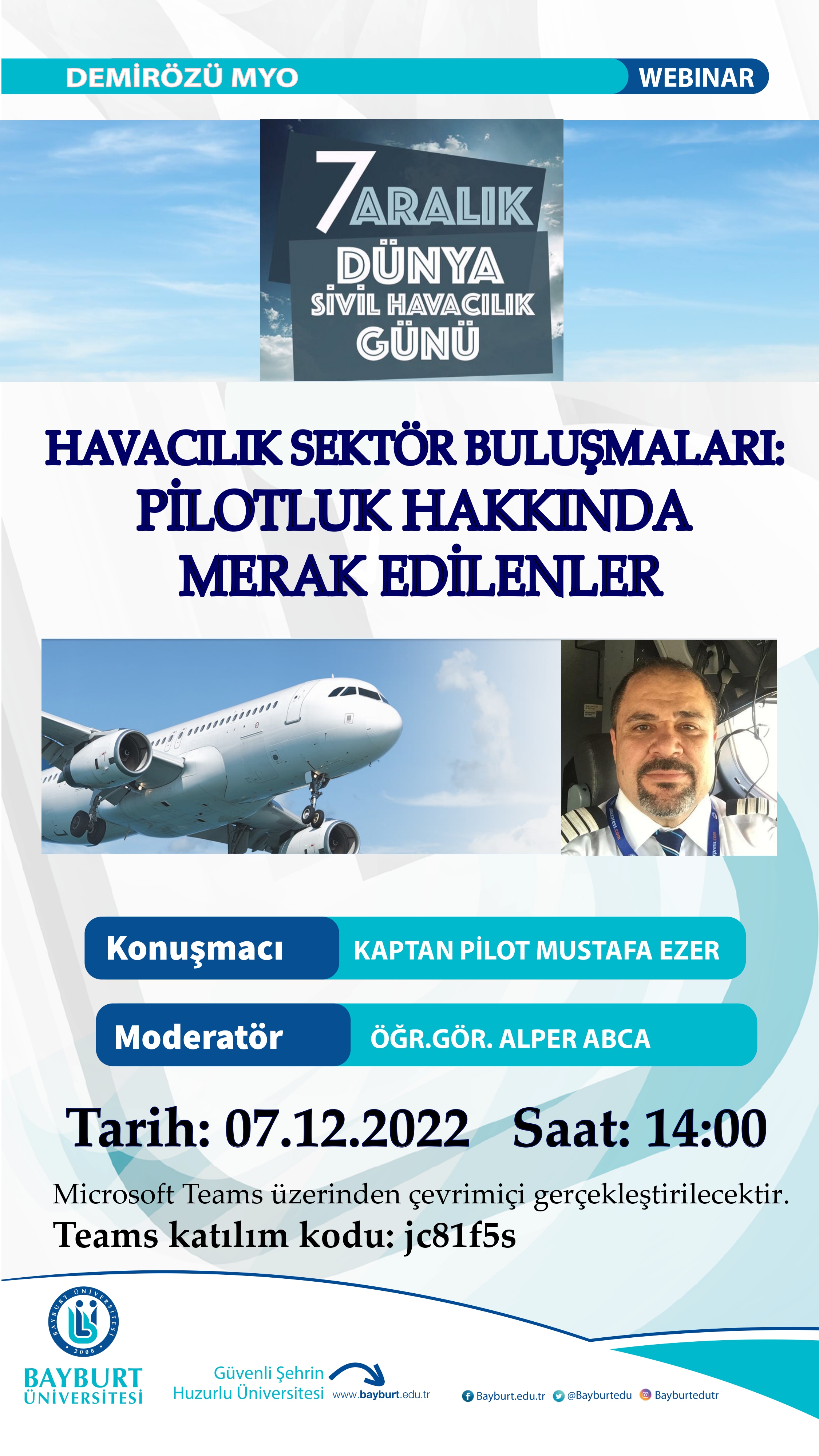 Havacılık Sektörü Buluşmaları: Pilotluk Hakkında Merak Edilenler