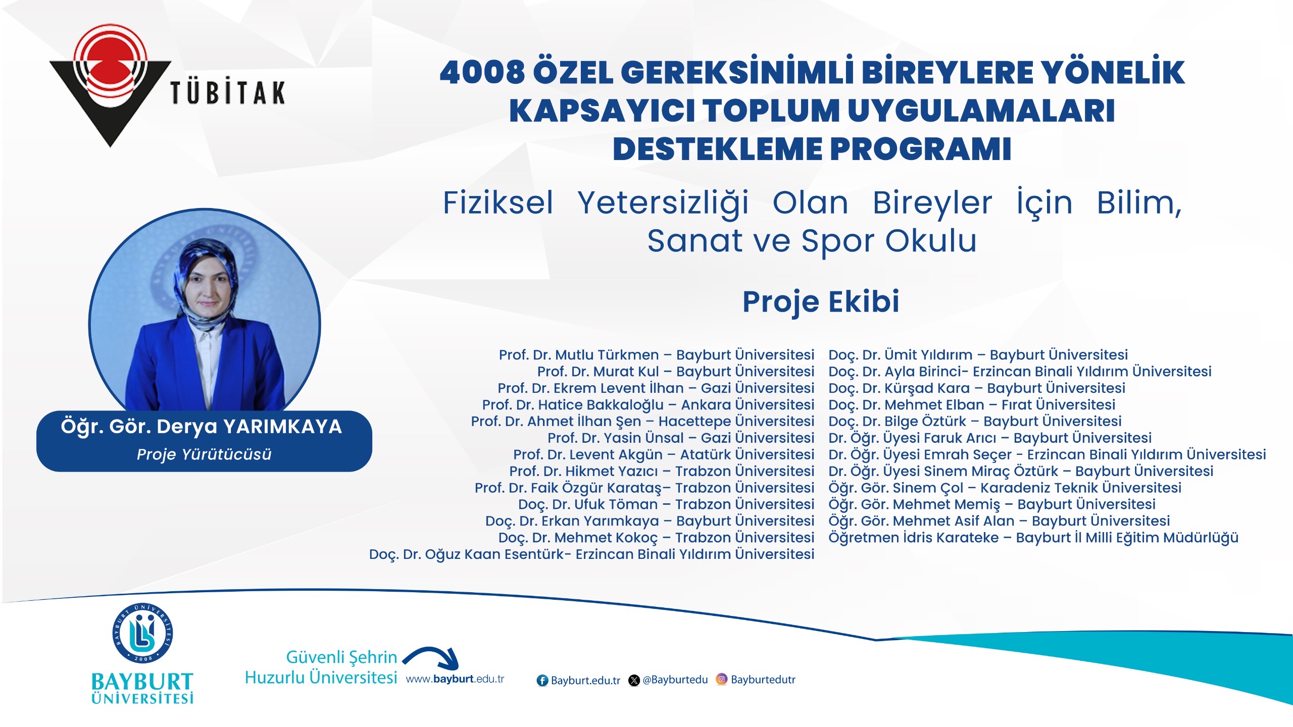 Özel Gereksinimli Bireylere Yönelik Projemiz TÜBİTAK Desteğiyle Hayata Geçecek