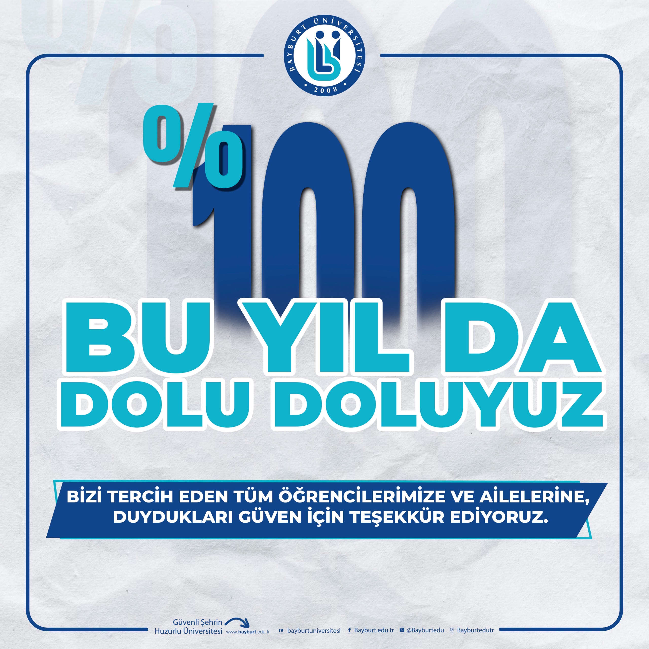 Bir Tercih Dönemi Daha Sonuçlandı: “Yine Dolu Doluyuz”