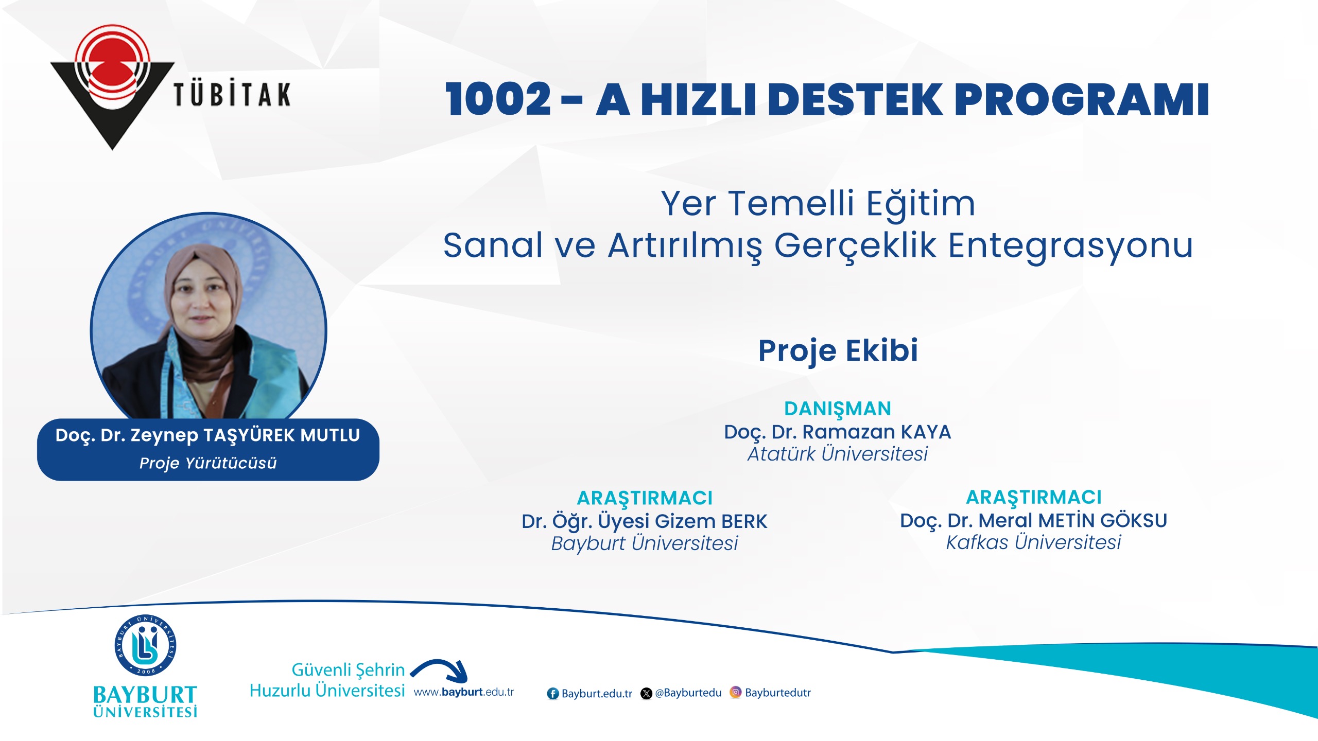 Eğitimde Sanal ve Artırılmış Gerçeklik Entegrasyonu Projemiz TÜBİTAK’tan Destek Aldı