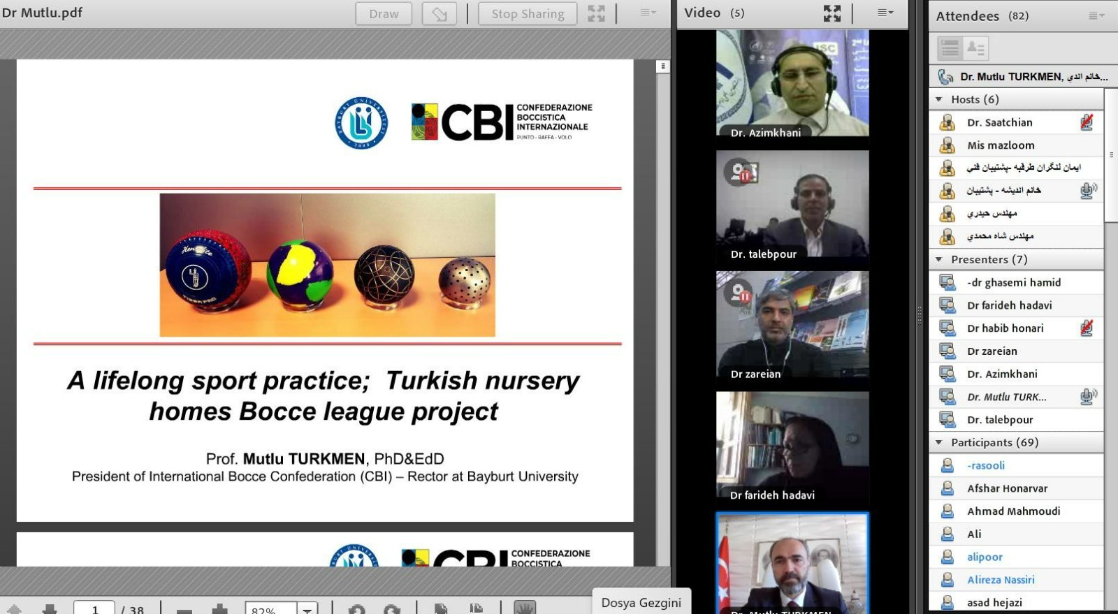 Rektörümüz Prof. Dr. Mutlu Türkmen Çevrim İçi Kongreye Katıldı